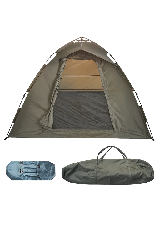 Lightweight hooped bivvy with waterproof 10,000mm+ rating and compact packable design for mobile carp anglers